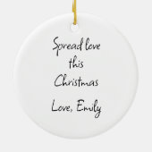 Funny Avocado Toast – Personalized Xmas Gift セラミックオーナメント (裏面)