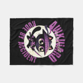 Funny Awkward Nature Quote Rude By Accident Humor  フリースブランケット (正面(横))