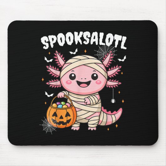 Funny Axolotl Halloween Shirt For Kids Boys Girls マウスパッド (正面)