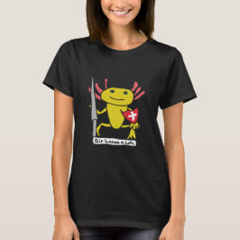 Funny Axolotl Knight Tシャツ