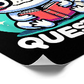 Funny Axolotl Questions Cute Axolotl  ポスター (角)