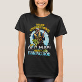 Funny B Fishing Birthday Tee - Father's Day Old Ma Tシャツ (正面)