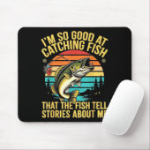 Funny B Fishing Quote Angler Snnerbait Lure Humor  マウスパッド (マウス)