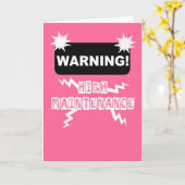 Funny baby girl card congratulations カード (黄色い花)