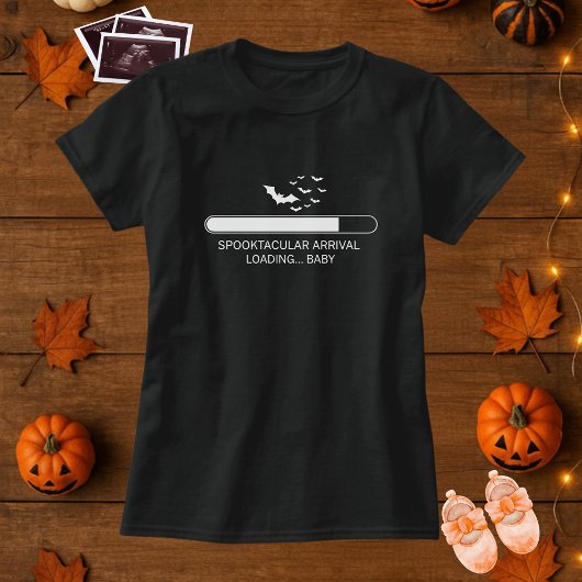 Funny Baby Loading Progress Halloween Maternity Tシャツ