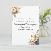 Funny Baby Shower Party Invitation Template 招待状 (スタンド正面)