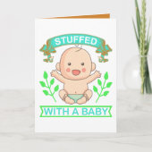 Funny baby stuffed add message  カード (正面)