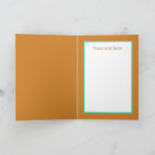 Funny baby stuffed add message  カード (内部)