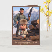 Funny Baby's First Steps Card カード (黄色い花)