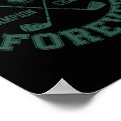 Funny Bachelor Party Groom Shirt Same Hole Forever ポスター (角)