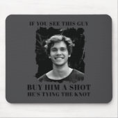 Funny Bachelor Party Mens  マウスパッド (正面)