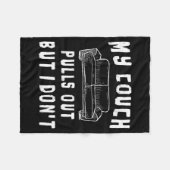 Funny Bachelor Party S Pull Out Mens Humor Sarcast フリースブランケット (正面(横))