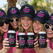 Funny Bachelorette Party Bad Decisions Pending  スリム缶クーラー
