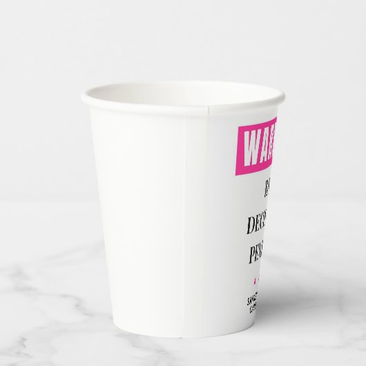 Funny Bachelorette Party Bad Decisions Pending  紙コップ (右)