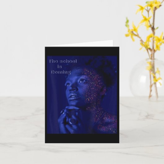 Funny Back To School カード (黄色い花)