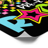 Funny Back To School Lightning Bolt Pre K Rock Kid ポスター (角)