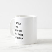 Funny Back To School Teacher Outfit I Definitely D コーヒーマグカップ (正面左)