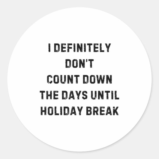 Funny Back To School Teacher Outfit I Definitely D ラウンドシール (正面)