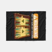 Funny Backgammon  フリースブランケット (正面(横))