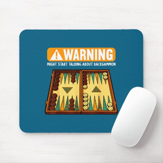 Funny Backgammon  マウスパッド (マウス)