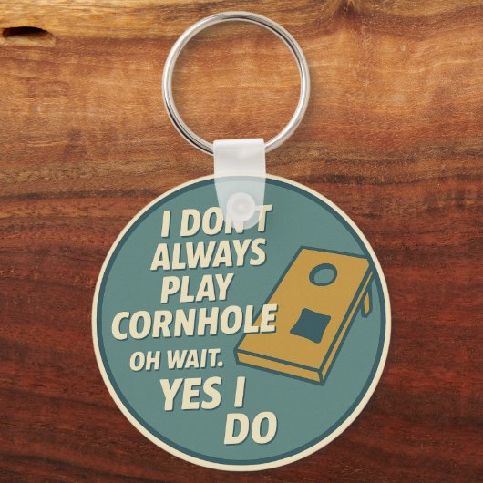 Funny Backyard Game Enthusiast Cornhole Player キーホルダー (裏面)