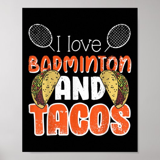 Funny Badminton Gift Idea For Badminton Player  ポスター (正面)