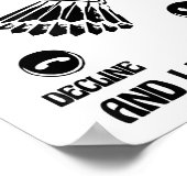 Funny Badminton Player Love Shuttle Design 2  ポスター (角)