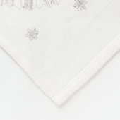 Funny Badminton Xmas Tree Lights Santa Men Women C フリースブランケット (角)