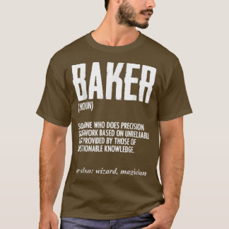 Funny Baker Definition Baking for Pastry Chef Brea Tシャツ