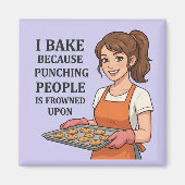 Funny Baker Gift Sarcastic Kitchen Humor マグネット (正面)