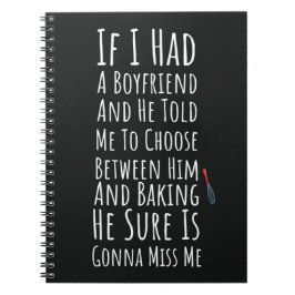 Funny Baker Gifts For Her Teen Girls Women Baking ノートブック