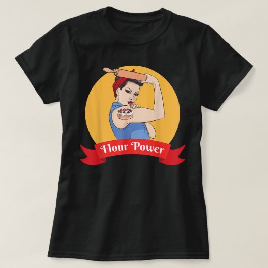 Funny Baking Baker Pastry Chef Gift For Women  Tシャツ (デザイン正面)