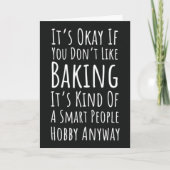 Funny Baking Cards Humor Happy Baker Humorous カード (正面)