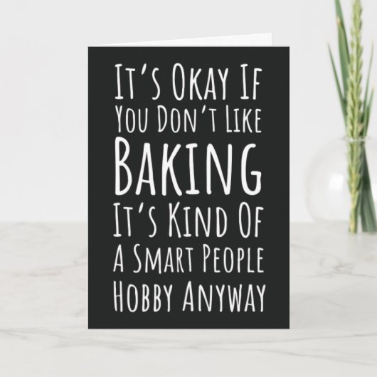 Funny Baking Cards Humor Happy Baker Humorous カード (正面)