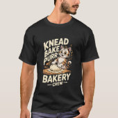 Funny Baking Crew Pastry Chef Cat Biscuits Bakery Tシャツ (正面)
