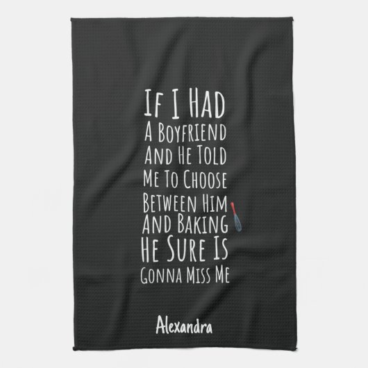 Funny Baking Gift For Her Teen Girls Women Chef キッチンタオル (縦)