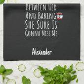 Funny Baking Gift For Him Teen Boys Men Baker Chef キッチンタオル (折り畳み)