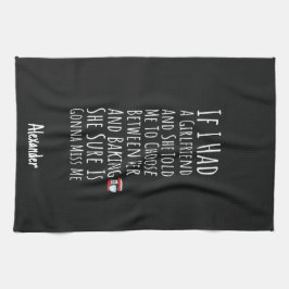 Funny Baking Gift For Him Teen Boys Men Baker Chef キッチンタオル