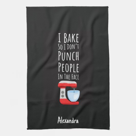Funny Baking Gifts For Adults Baker Custom Humor キッチンタオル (縦)