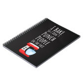 Funny Baking Gifts For Adults Humor Humorous Quote ノートブック (左側)
