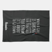 Funny Baking Gifts For Her Teen Girls Women Baker キッチンタオル (横)