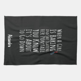 Funny Baking Gifts For Her Teen Girls Women Baker キッチンタオル