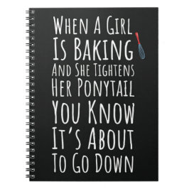 Funny Baking Gifts For Her Teen Girls Women Baker ノートブック
