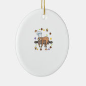 Funny Baking Gifts - Sloth Baker Cupcake Lover - B セラミックオーナメント (右)