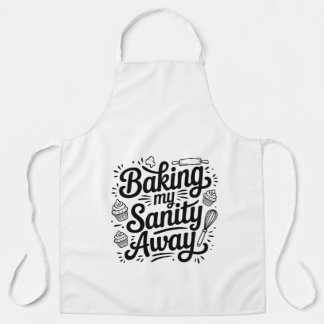 Funny Baking Mom Apron – Baking My Sanity Away エプロン