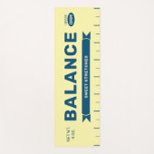 Funny "Balance" Butter Stick Personalized Yellow  ヨガマット (正面)
