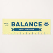 Funny "Balance" Butter Stick Personalized Yellow  ヨガマット (正面(横))