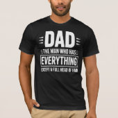 Funny Bald Dad Shirt – Dad Joke Gift Tee Tシャツ (正面)