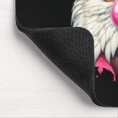 Funny Bald Eagle Cute Eagle With Nk Gles And Bubbl マウスパッド (コーナー)