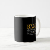 Funny BAMPA definition Fathers day gift Grandpa gi コーヒーマグカップ (正面右)